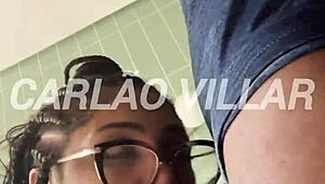 Brazilian brunette grabs my big cock for sensual orgasmic fucking in romance.