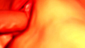 dildo her shaved pussy deep?