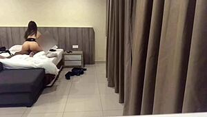 yo i placed hidden cam to catch this cheating malaysian tinder slut riding me hard 🔥😈