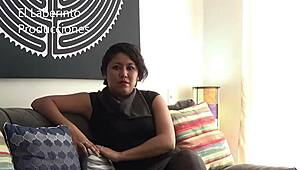 Hey Ivonne 22 year old cutie in her third casting interview session