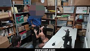 Teen caught stealing on CCTV now detained for some stern officer lesson