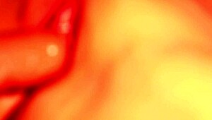 dildo her shaved pussy deep?