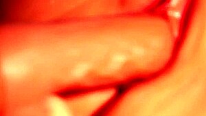 dildo her shaved pussy deep?