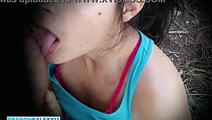 Hot mountains sex with big ass brunette but can she take it deep enough?