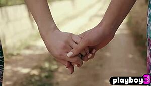 Janeth Tense and Nicole Fox strip bare for lesbian tease