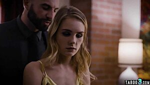 milf sets up taboo ffm threesome so stranger breeds her stepdaughter deep