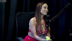 brazilian teen latina belinha baracho's casting interview turns swinger group toy fetish on sheer red