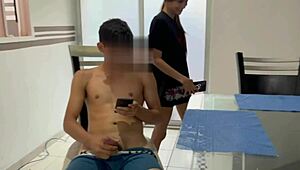 Hey stepbro I caught you jerking that cock let me help you out