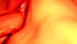 dildo her shaved pussy deep?