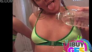 Hot Babes Thrill With Water Pouring Straight On Pussies And Boobs