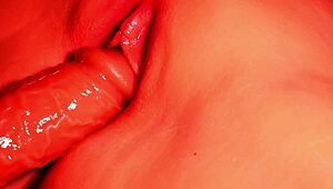 dildo her shaved pussy deep?