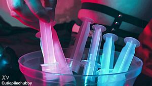 i stuff latex pantyhose in morrigan's feet craving that fetish rush