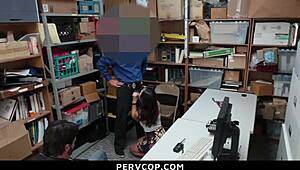 Teen caught stealing on CCTV now detained for some stern officer lesson