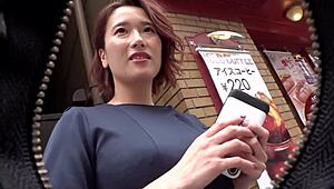 Oiled Japanese Wife's Massive Tits and Ass Shake in Lingerie Creampie Ride
