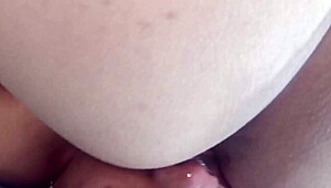 Black milf squirts hard from deep creampie pounding until orgasm explodes everywhere