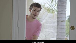 stepsis braylin bailey facefucked hard by apollo banks monster cock