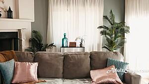 Haley Reed vibrated quietly cumming five times with Ophelia Kaan nearby