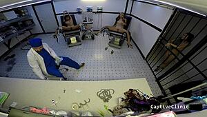 behind the scenes at florida's busted beaches, asia mina ami spreads in latex and handcuffs