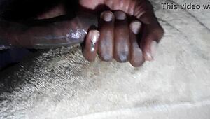 whoa check out this huge load exploding from kenyan bbc handjob closeup 💦🍆