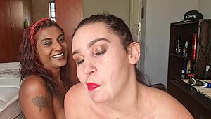 constantly turning my face while desi spits on it repeatedly