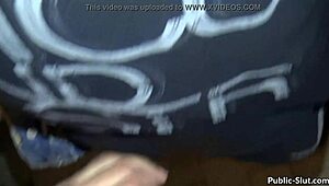 hot wife flashing big ass doggystyle cum on beach public 😈🌴