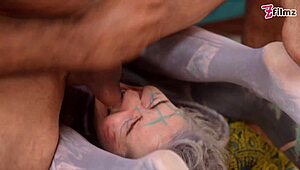 interview starts casual but ends with PETITE goth deepthroating balls and taking creampie finish