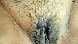 tailor lady sneaks a feel on my throbbing dick before begging for cum on her leg