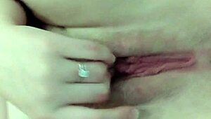 glasses babe fingers wet pussy solo in steamy bathtub tease