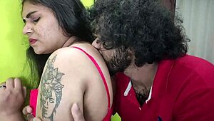 horny indian college girl's fat ass rides boyfriend's monster cock