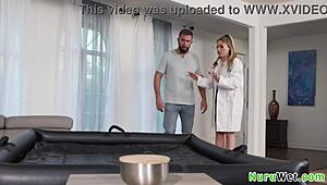 petite blonde anna claire masseuse gives nuru doctor pounding in hospital room