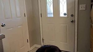 Ebony Eats House Arrest Pussy Then Fucks Her Wet with Big Black Cock Cowgirl Style