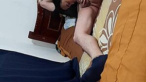 damn latina couple homemade ass worship in lingerie house