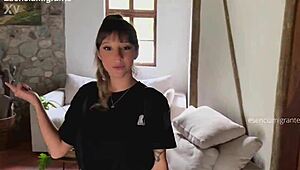 Daddy's Blonde Babysitter Plugs Juicy Ass with Buttplug Toys Fingering Shaved Pussy Lingerie Roleplay