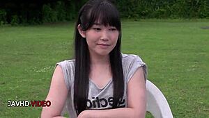 yui kasugano tries passionate dildo play outdoors so steamy