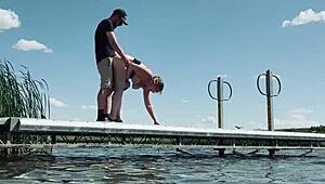 imagine fucking right here at the lake for all to see