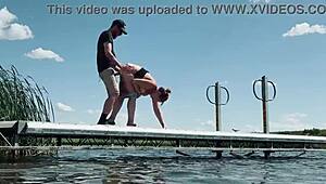 imagine fucking right here at the lake for all to see