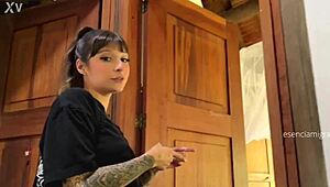 Daddy's Blonde Babysitter Plugs Juicy Ass with Buttplug Toys Fingering Shaved Pussy Lingerie Roleplay