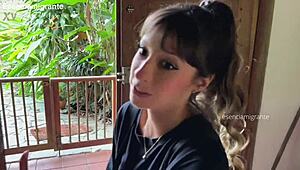 Daddy's Blonde Babysitter Plugs Juicy Ass with Buttplug Toys Fingering Shaved Pussy Lingerie Roleplay