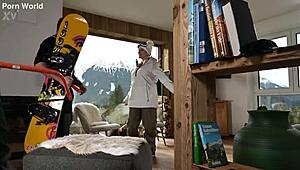 sexy snowboarder brittany bardot dp threesome with lumberjacks 😍🔥🍆