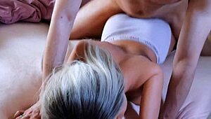 delicious blowjob before pounding her young fuck doll body