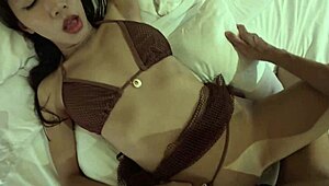 am i having the best life in bali with this sexy shaved asian babe blowjob?