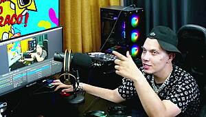 pri melancia shakes her huge tits outside on podcast