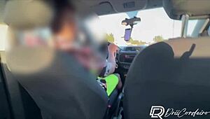 Naughty Uber guy tricked me into motel fun and filled my pussy with hot cum!