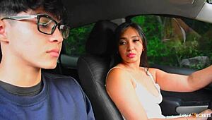 Leyla fucks driving instructor pov