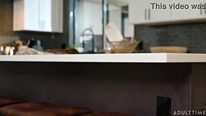 Richelle Ryan pounds stepson Josh hard after catching his upskirt skirt cam sneak!!