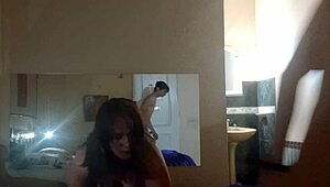 roommate chubby latina milf gets missionary pussy licked hard