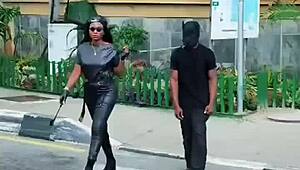 Domina Havi publicly humiliates slave outdoors in BDSM