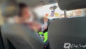 Naughty Uber guy tricked me into motel fun and filled my pussy with hot cum!