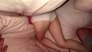 18 Year Old Cutie Begs For Cum On Panties During Pov Wife Fuck