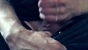 Homemade handjob unloads big white cock cum